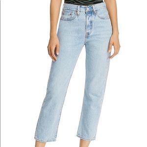 Levi’s cropped wedgie straight